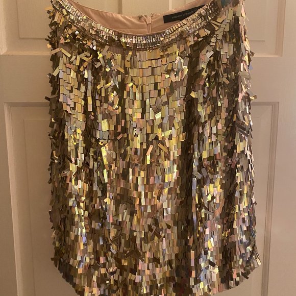 French Connection Shimmer Skirt - sz. 6 - Picture 2 of 4